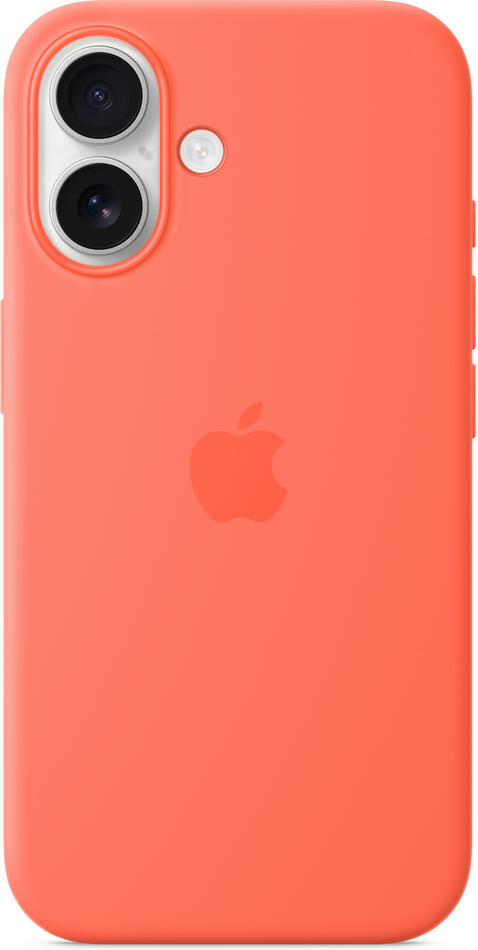 Apple iPhone 16 Silicone Case with MS - Tangerine (MDGN4ZM/A)