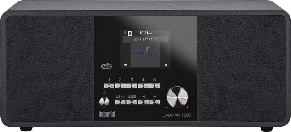 Multifunkční stereofonní rádio Imperial DABMAN i200, DAB+, FM, Internet, černá