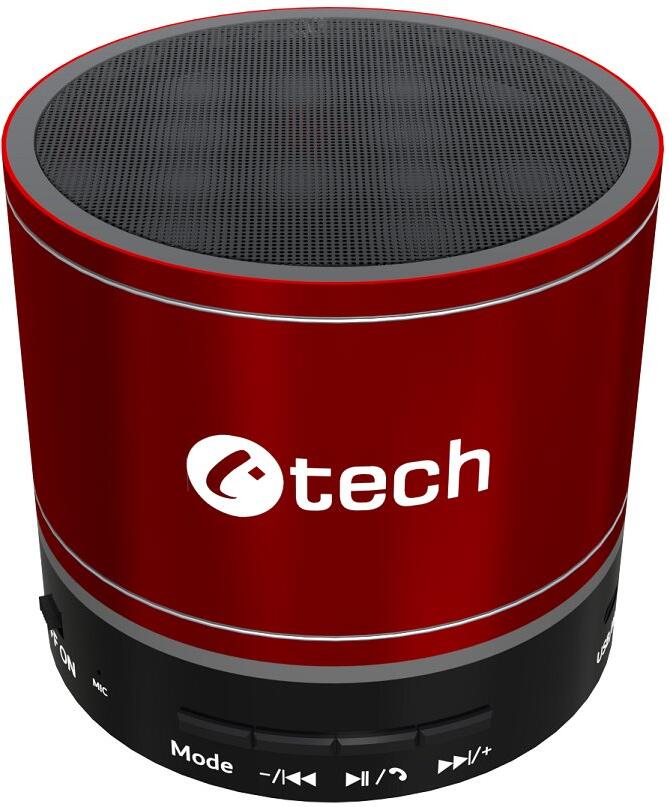 Repro C-TECH SPK-08R, bluetooth, červený