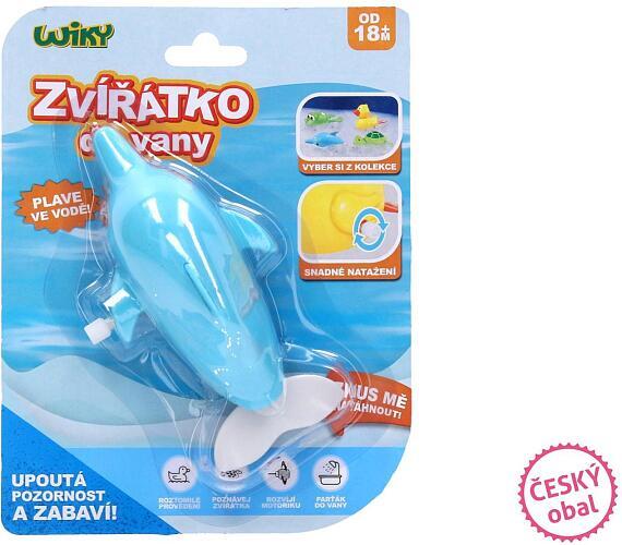 Wiky Delfín natahovací do vany plast 14 cm na kartě