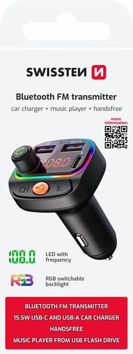 SWISSTEN FM TRANSMITTER RGB