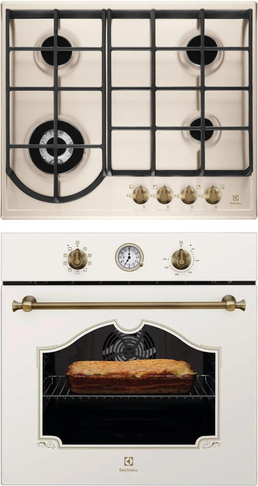 SET Plynová deska Electrolux EGH6343RON + Trouba Electrolux 600 SurroundCook EOA5220FOV