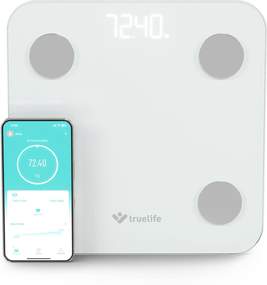 Chytrá váha TrueLife FitScale W1 White