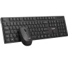 Klávesnice C-TECH WLKMC-03, bezdrátový combo set s myší, černý, USB, CZ/SK