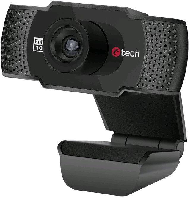 Webkamera C-TECH CAM-11FHD, 1080P, mikrofon, černá