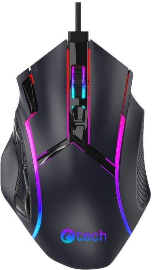 Herní myš C-TECH Akali (GM-15), casual gaming, 12800 DPI, RGB podsvícení, USB