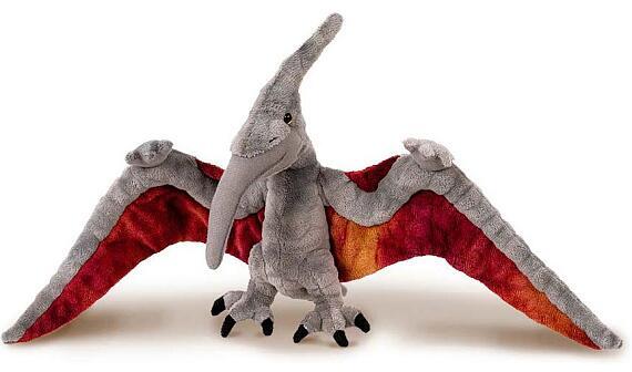 Teddies Pteranodon dinosaurus plyš 65x28cm šedivý 0m+