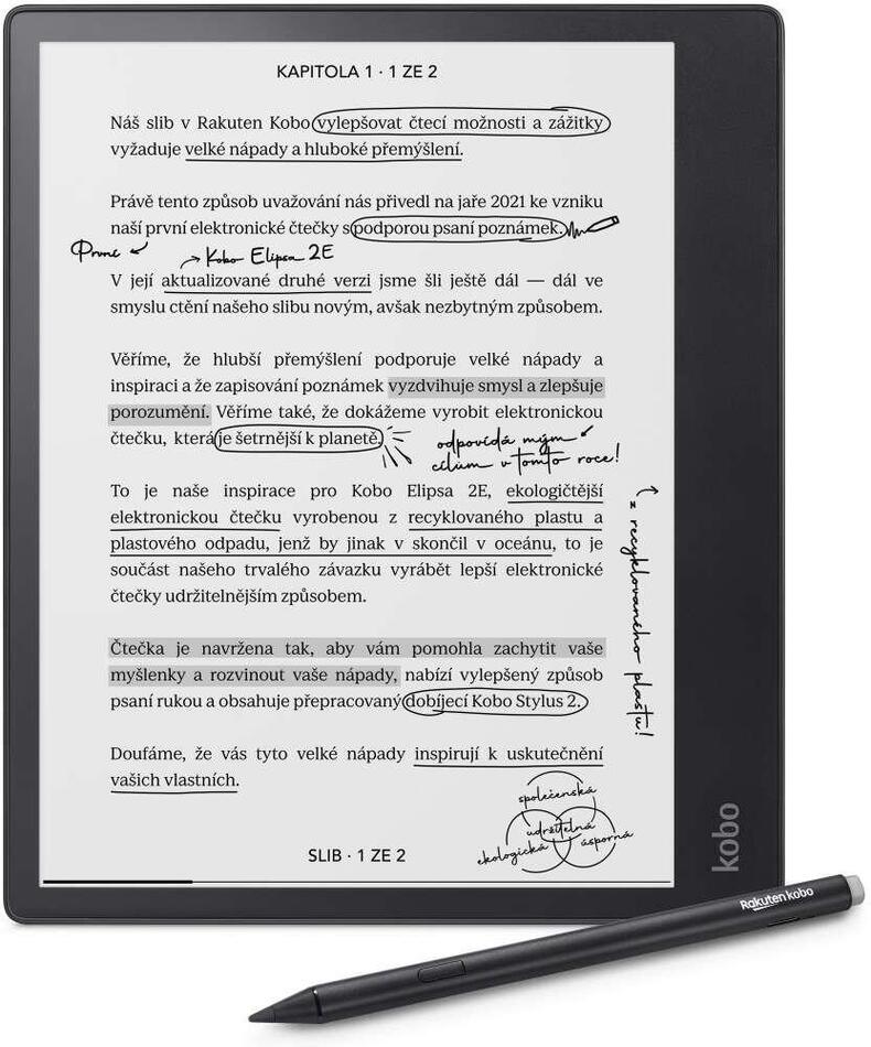 Rakuten Kobo Elipsa 2E (package with stylus)