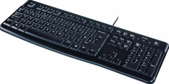 Logitech klávesnice K120, DE, USB, černá (920-002489)