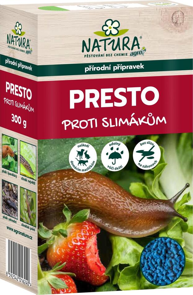 Přípravek Agro NATURA PRESTO na slimáky 300 g