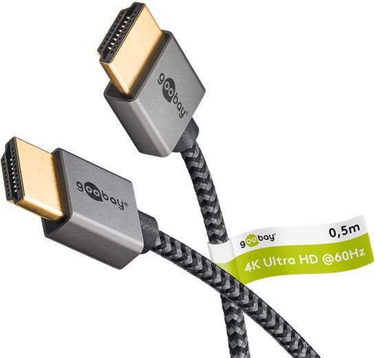 Kabel GOOBAY 75751 HDMI Slim High Speed s Ethernetem 2.0 4K 0,5m