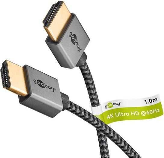 Kabel GOOBAY 75752 HDMI Slim High Speed s Ethernetem 2.0 4K 1m