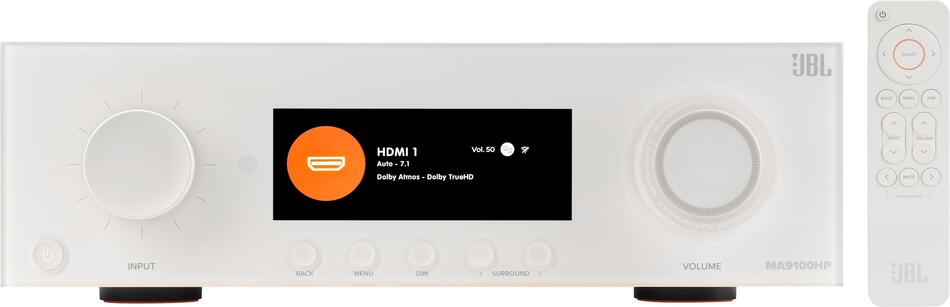 JBL MA9100HP - AV receiver 9.2, 140 W, 8K, Wi-Fi, Bluetooth, Dolby Atmos + Vision - bílý
