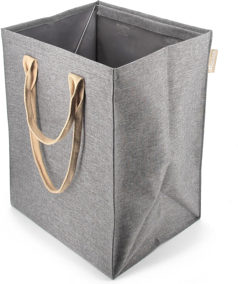 Rolser Laundry Hub Tweed, koš na prádlo - taška, šedá