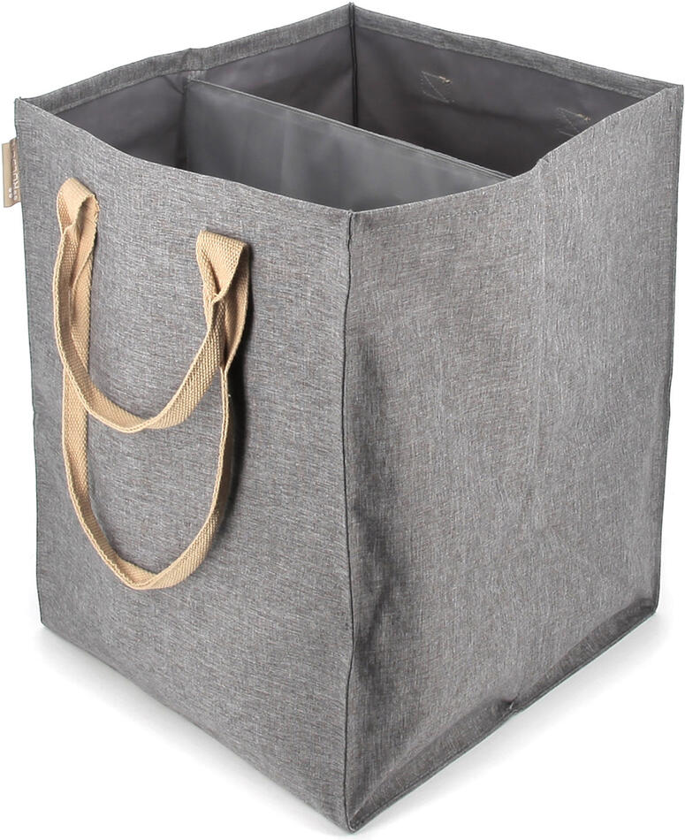 Rolser Laundry Hub Tweed duplo, koš na prádlo - taška, šedá