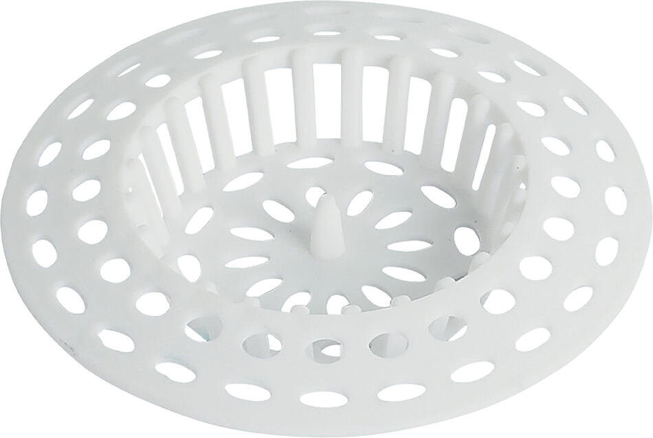 Spirella sítko do dřezu HAIRTRAP, bílý, plast, průměr 70 mm
