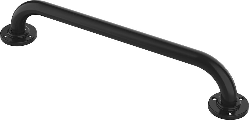MSV madlo do koupelny SAFE, černé, ocel, 40 cm