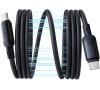 Magnetický kabel Baseus PicoGo USB-C/USB-C 1m 240W černý