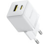 Nabíječka do sítě Baseus Palm 30W, 1xUSB, 1xUSB-C bílá