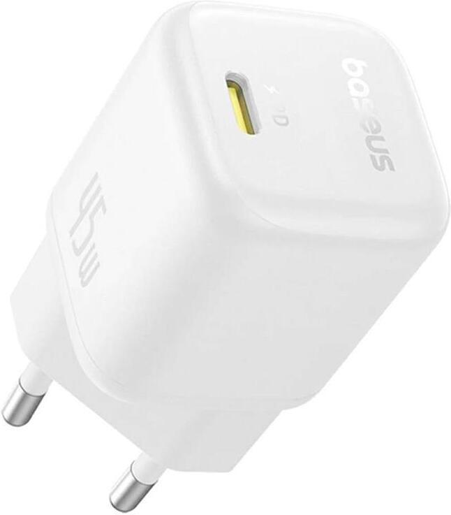 Nabíječka do sítě Baseus PicoGo 45W, 1xUSB-C bílá