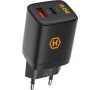 Nabíječka do sítě Hammer RapidCharge Duo, černá