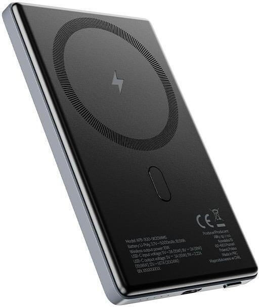 Bezdrátová powerbanka Allity APB-300 5000mAh, 20W šedá