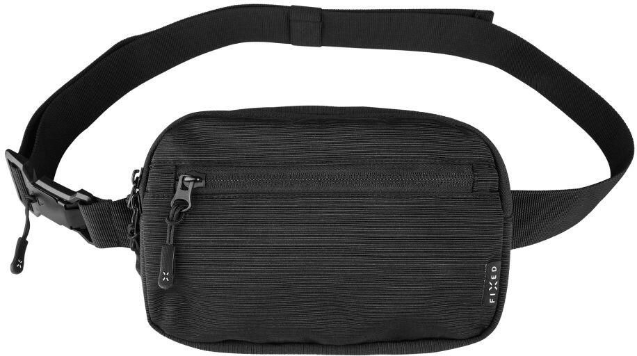 Taštička okolo pasu s kapsami FIXED Camino Belt, černá