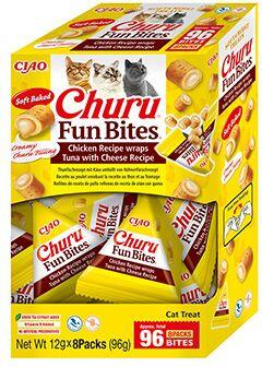 Churu Cat BOX Fun Bites Chicken wraps Tuna&Cheese8x12g