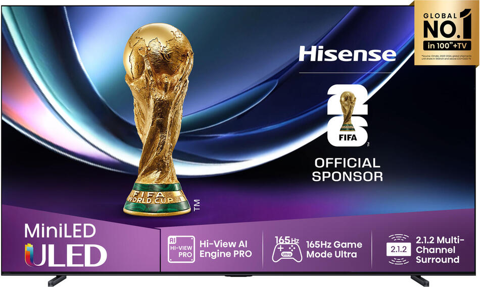 ULED MiniLED TV Hisense 100U7Q PRO