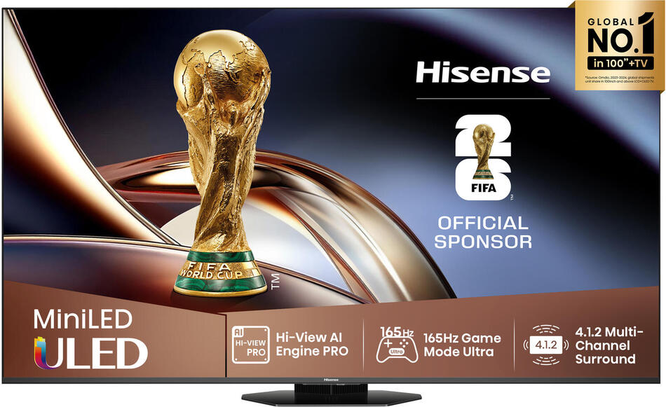 ULED MiniLED TV Hisense 75U8Q
