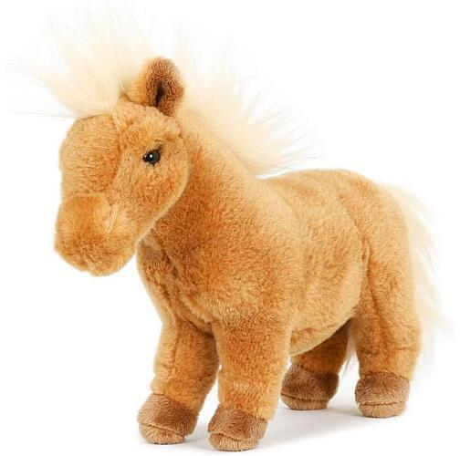 Teddies Poník/Kůň plyš 23cm plněný kuličkami hnědý 0m+