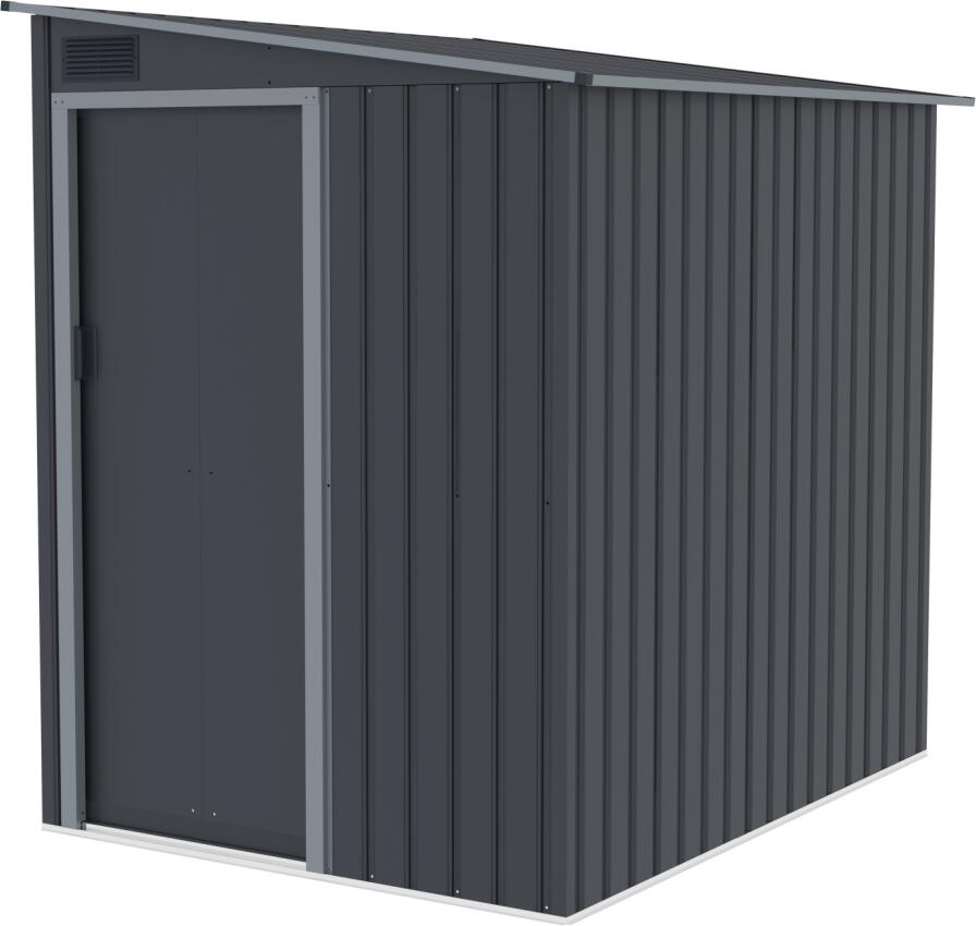 Plechový domek LANITPLAST WANDHAUS 56 ANTRACIT LG4362