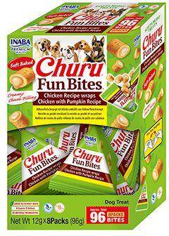 Churu Dog BOX Fun Bites Chicken wraps Chick&Pumpk8x12g