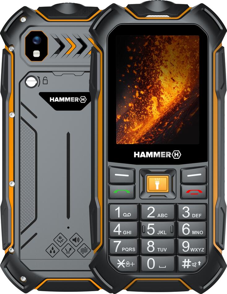 Telefon myPhone Hammer Boost 2 LTE oranžový