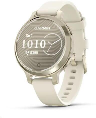 Garmin Lily 2 Active Lunar Gold Bone silicon band, EU (010-02891-00)