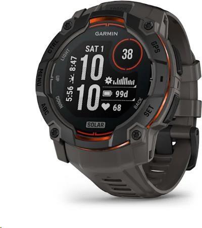 Garmin Instinct 3 50mm SOLAR Black Charcoal, EU (010-02935-00)