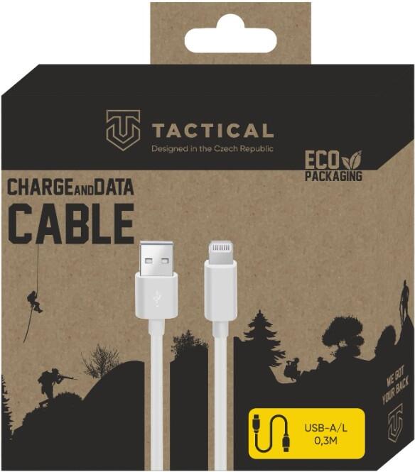 Tactical Smooth Thread Cable USB-A/Lightning 0.3m White