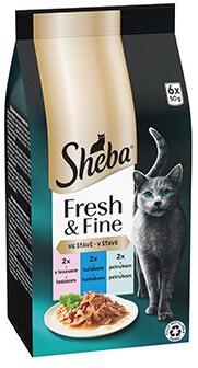 Sheba kapsa Fresh&Fine mix losos,tuňák,pstruh 6x50g