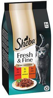 Sheba kapsa Fresh&Fine mix hovězí,kuře,jehněčí 6x50g