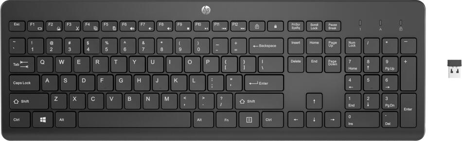 HP 230/Bezdrátové USB/HU layout/Černá (3L1E7AA#AKC)