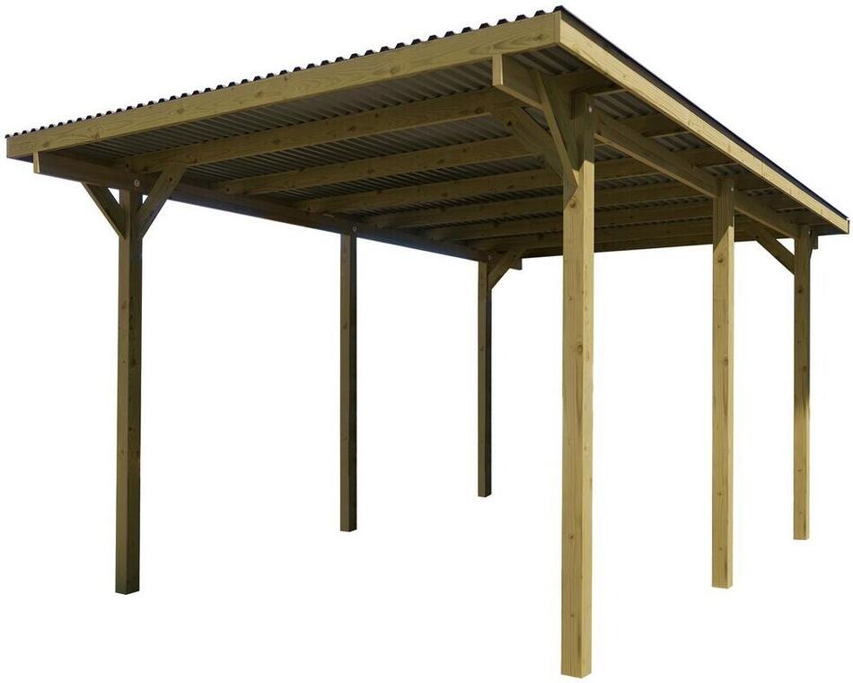 Dřevěný přístřešek na auto 606 (3x5 m) WEKA