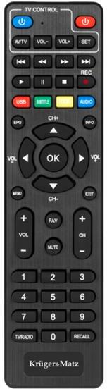 Ovladač dálkový pro set-top box KRUGER & MATZ KM0550 KRUGERMATZ