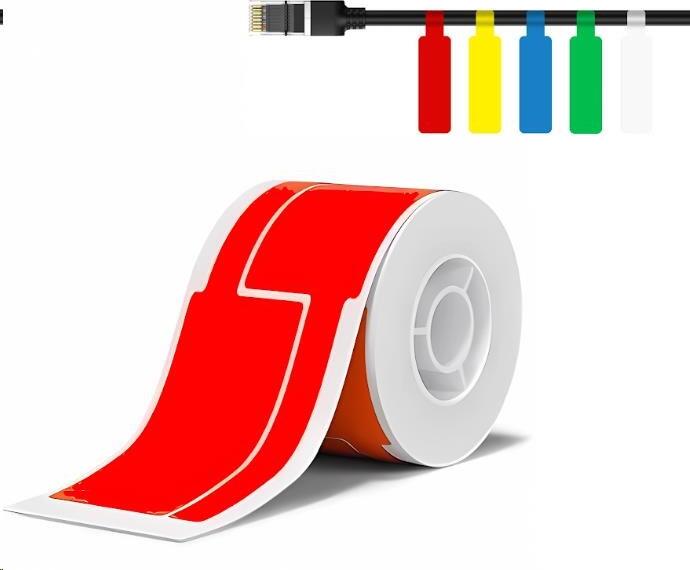 Niimbot štítky na kabely T 25x76mm 200ks Červené pro B21, B21S, B3, B1S (A2K88018807)