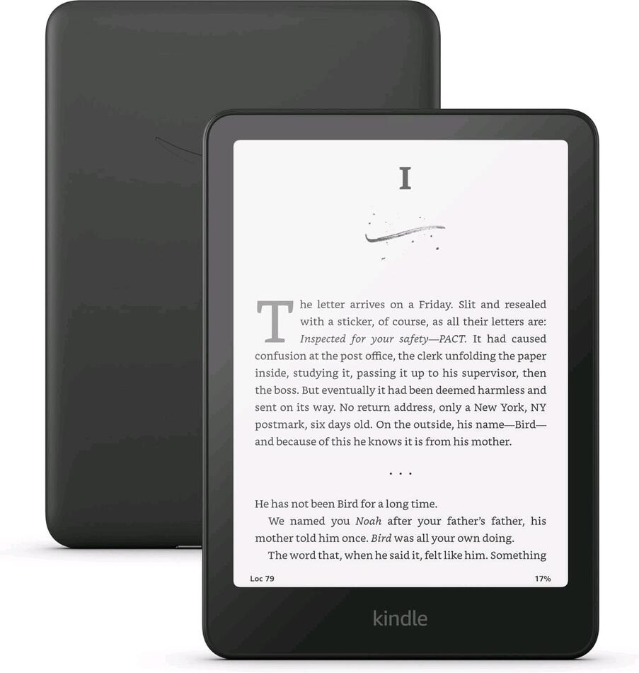 E-book AMAZON Kindle Paperwhite 2024 (16 GB), black, s reklamou