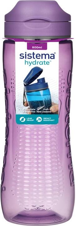 Sistema Láhev s poutkem Hydrate Active Flip Top 800 ml, fialová