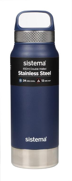Sistema Nerezová termoska Hydrate Stainless Steel 650 ml, modrá
