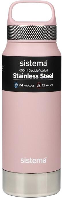 Sistema Nerezová termoska Hydrate Stainless Steel 650 ml, růžová
