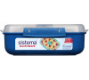 Sistema Krabička na ohřev jídla Microwave Rectangle 1,25 l, modrá