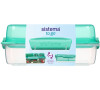 Sistema Dělený svačinový box To Go LunchStack Rectangle 1,8 l, zelená