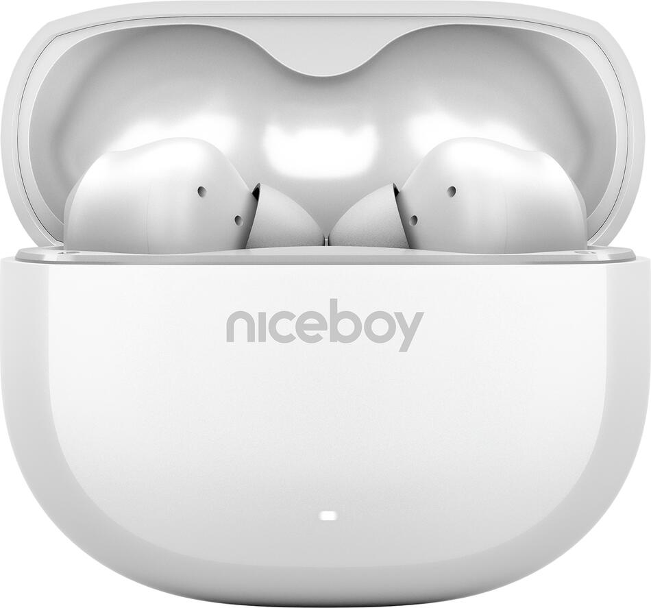 Bezdrátová sluchátka Niceboy Pins 4, bílá